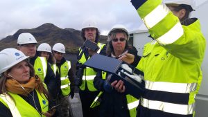 Kurset skal besøge flere geotermiske anlæg i Island, bl.a. Carbfix, der på rekordtid forvandler CO2 til sten. Foto fra NJC’s kursus i 2021: Sigrún Stefánsdóttir